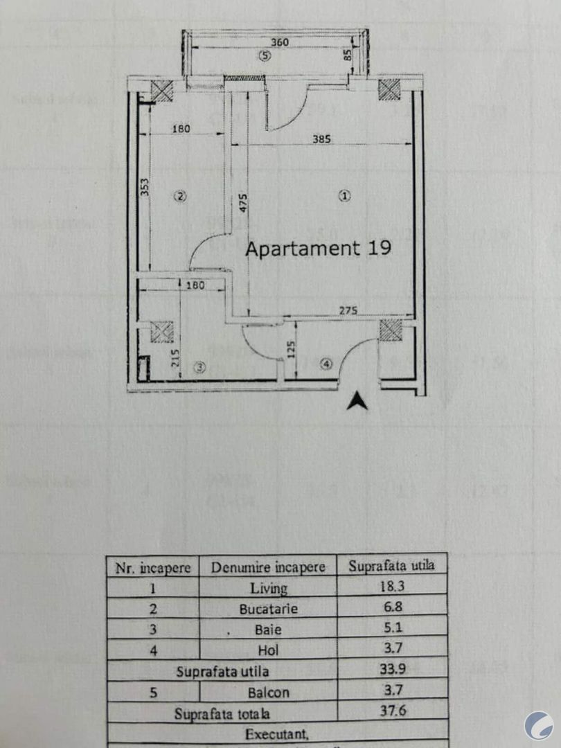 APARTAMENT 1 CAMERA DECOMANDAT CUG VALEA ADANCA