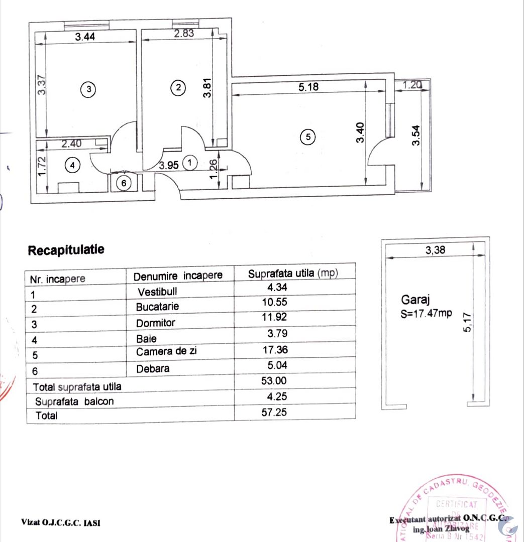 APARTAMENT 2 CAMERE DECOMANDATE 58 MP PLUS GARAJ PROPRIETATE CENTRU IASI SOS ARCU BILLA